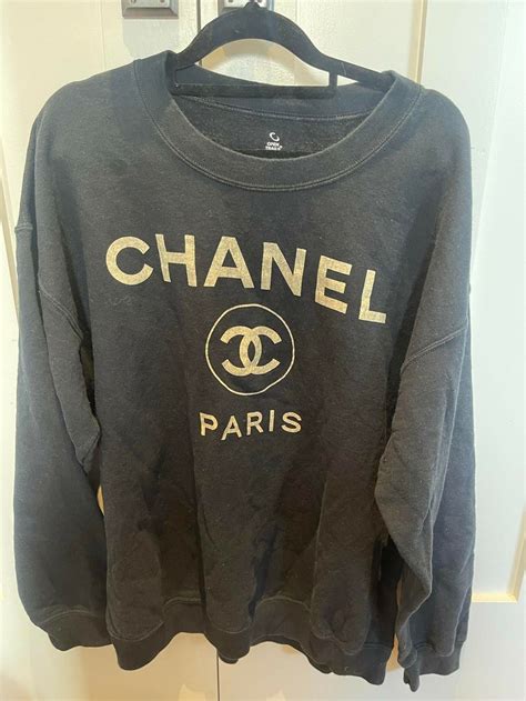 chanel paris jumper sand|chanel pullover flannel.